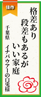 格差あり段差もあるがいい家庭 千葉県 イナバウアーの白兎様