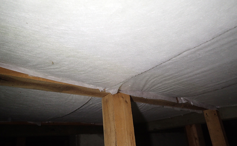 断熱材の設置完了
