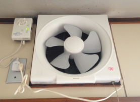キッチン換気扇フード無しプロペラタイプ1ヵ所