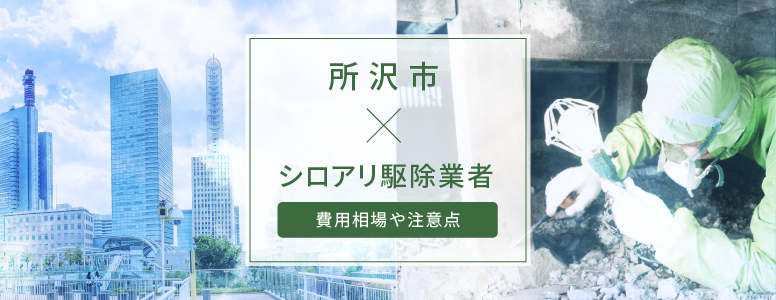 所沢市 ✕ シロアリ駆除|駆除費用の相場や注意点