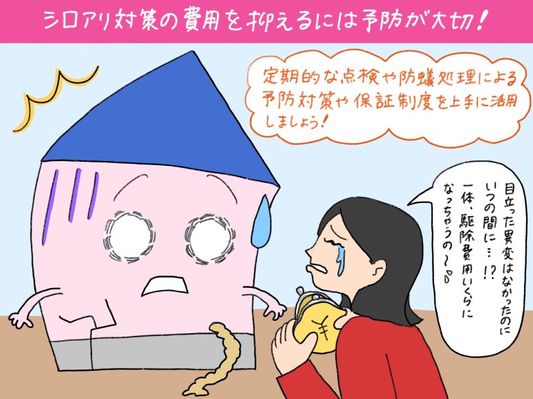 シロアリ対策の費用を抑えるには予防が大切！