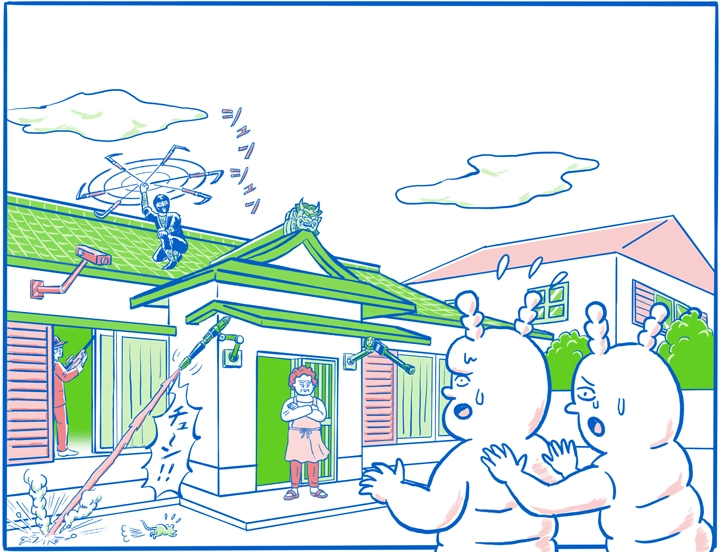シロアリ予防イメージイラスト