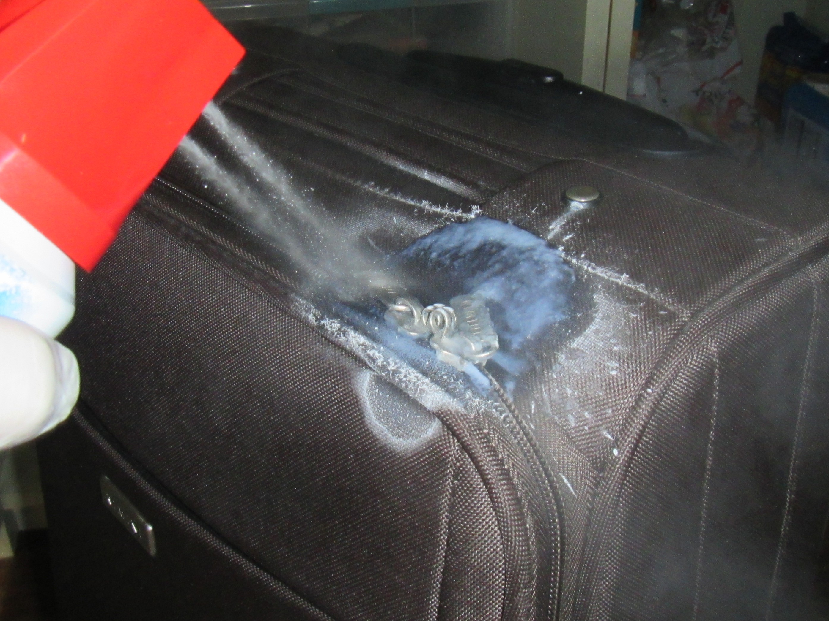 殺虫スプレーの噴霧