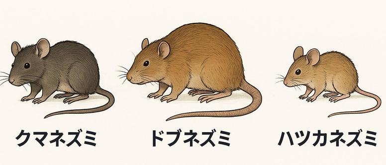 ネズミの種類や行動パターンを知る