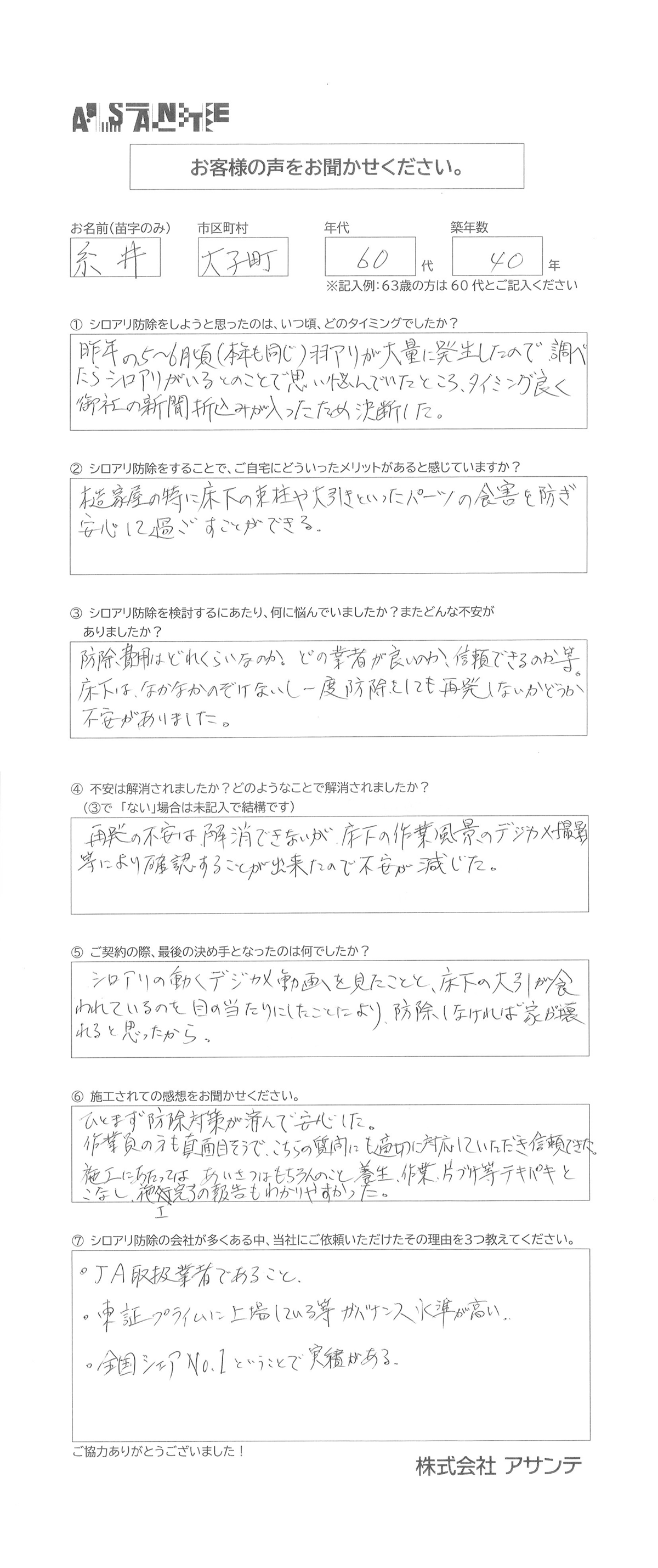 60代糸井様水戸